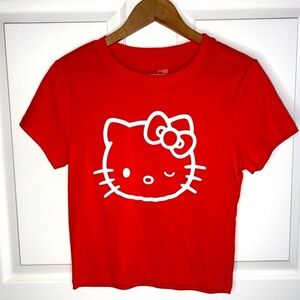 Hello Kitty Red Short Sleeve Tee, T-shirt Size Large